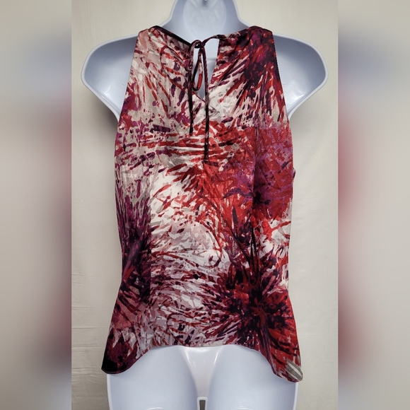 Ann Taylor Petite 6P Top Subtly Styled With Clear Sequins  Spaghetti Strap Lined - Picture 2 of 4